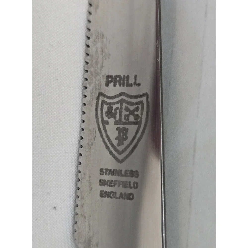 Sheffield House of Prill Porcelain Blue Red‎ Scrolls 8 3/8